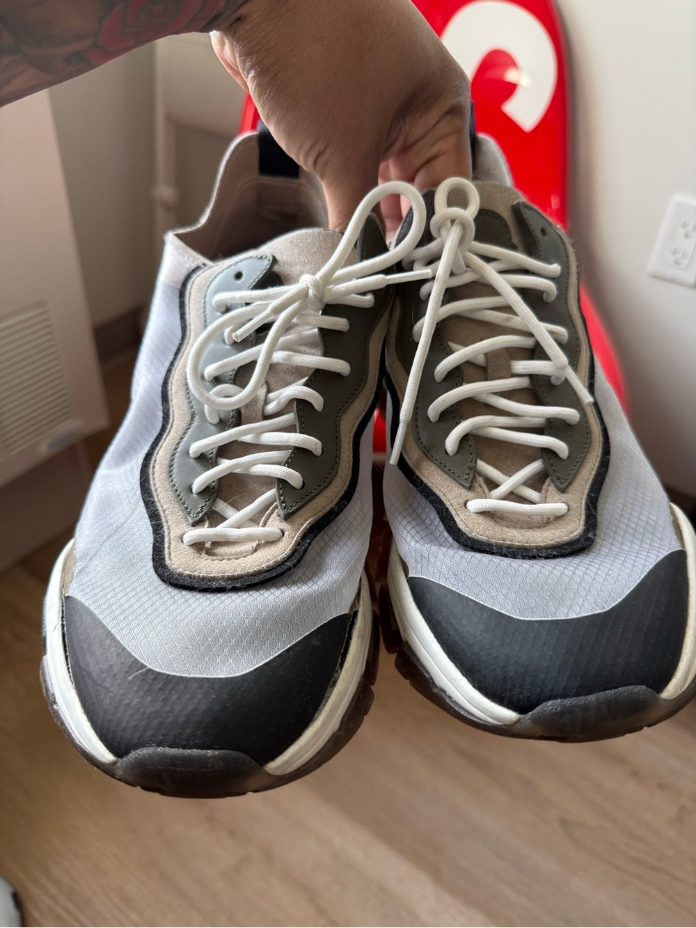 MONCLER NO TRACE
LACE-UP SNEAKERS 44 or us11 - Picture 2 of 12